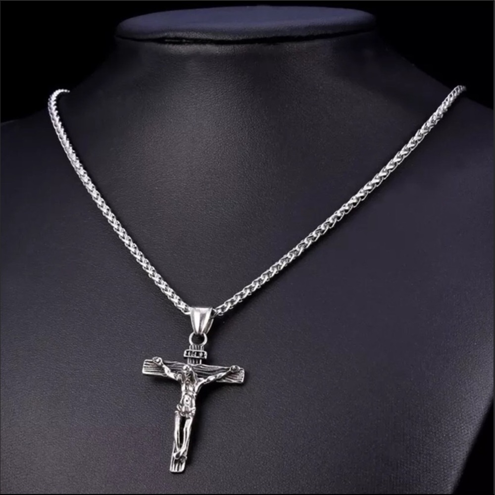 New stainless steel Crucifix Cross Necklace